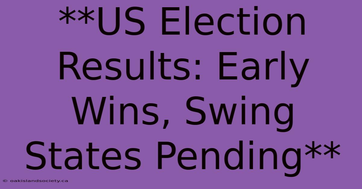 **US Election Results: Early Wins, Swing States Pending**