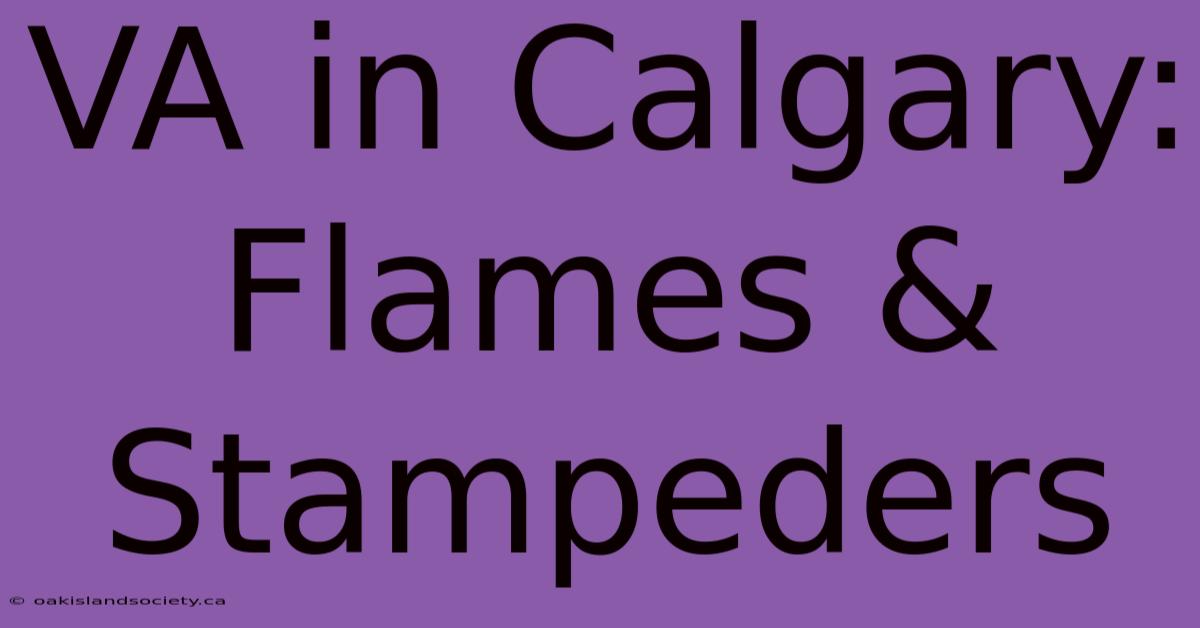 VA In Calgary: Flames & Stampeders