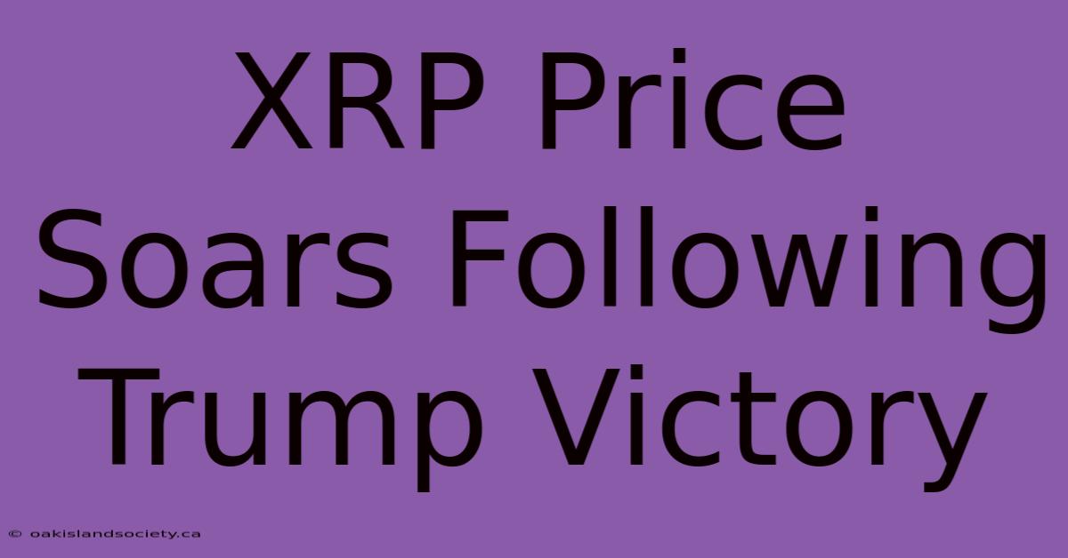 XRP Price Soars Following Trump Victory