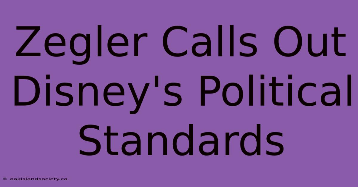 Zegler Calls Out Disney's Political Standards